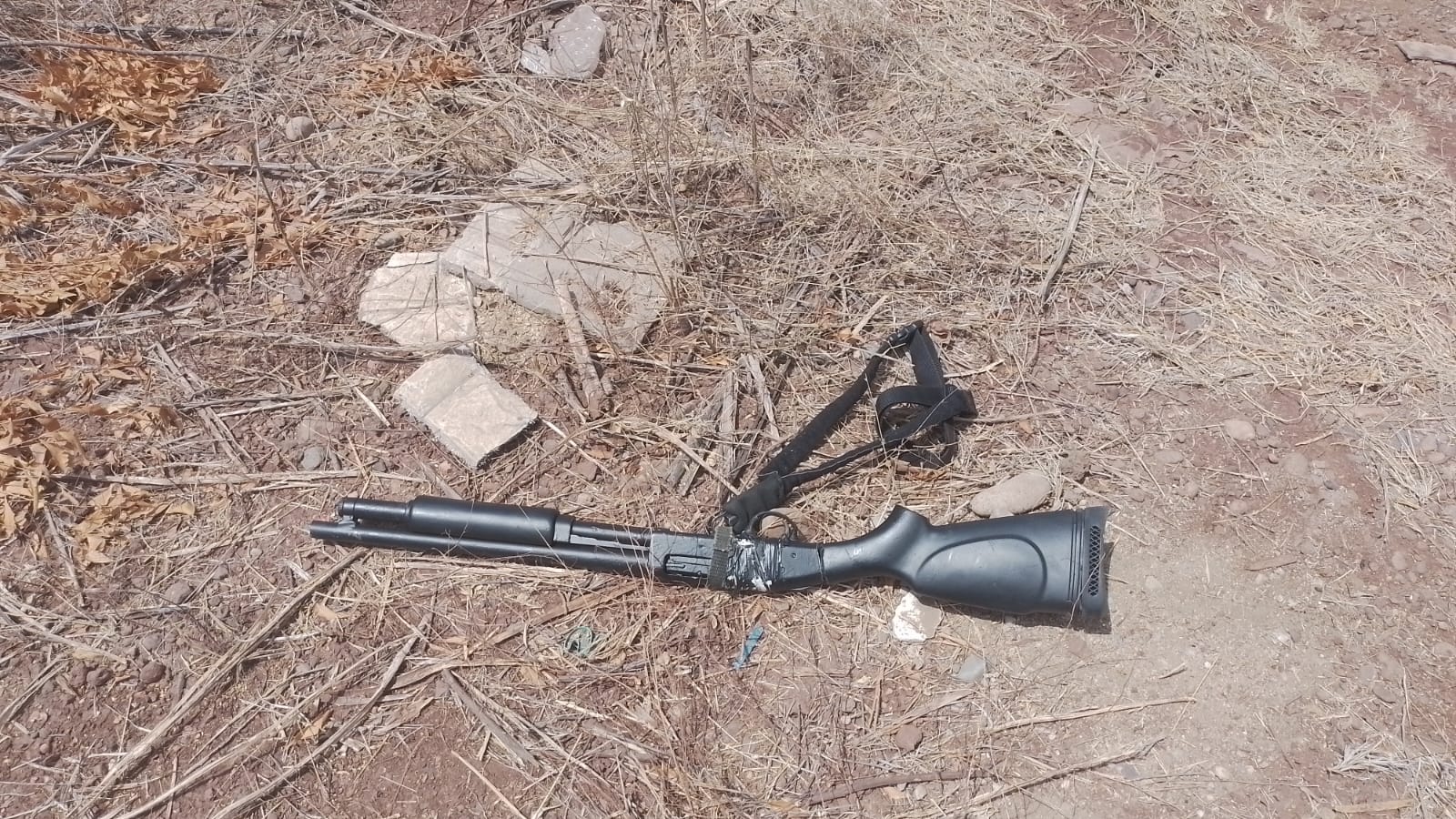 Arma de fuego asegurada