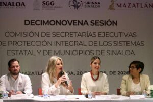 Estrella Palacios encabeza sesión de SIPINNA en Mazatlán 2026